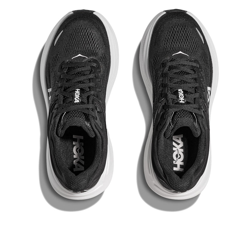 Hoka Bondi 9 Black White Men's Running Shoes 1162011-BWHT