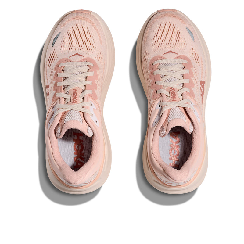 Hoka Bondi 9 Rose Latte Rose Cream Women's Running Shoes 1162012-RLTT