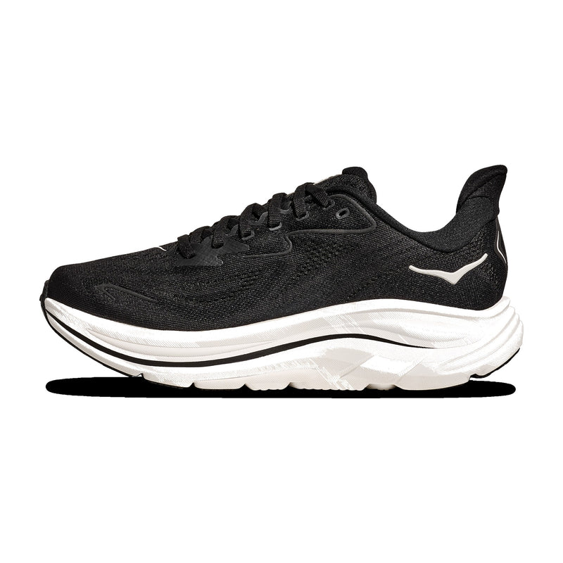 Hoka Clifton 10 Black White 2E Wide Men's Running Shoes 1162032-BWHT