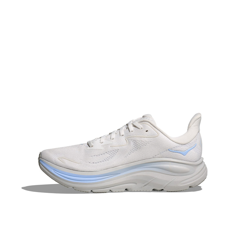 Hoka Clifton 10 White Glacier Blue Men's Running Shoes 1162030-WTGL