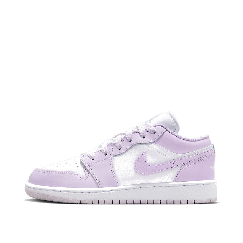 Jordan 1 Low Barely Grape Violet Mist Big Kids' GS Sneakers 553560-502