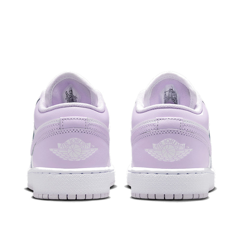 Jordan 1 Low Barely Grape Violet Mist Big Kids' GS Sneakers 553560-502