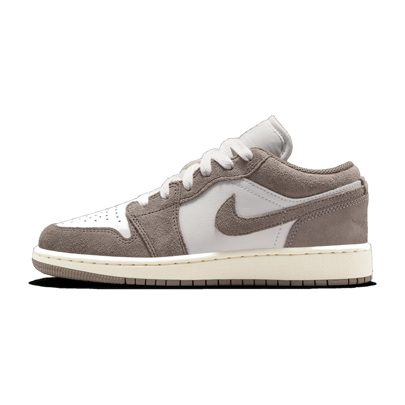 Jordan 1 Low Olive Grey Enigma Stone Big Kids' GS Sneakers 553560-026
