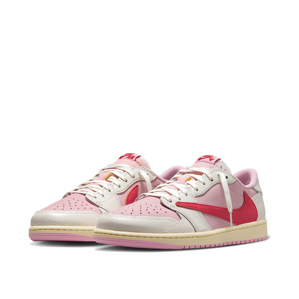 Jordan 1 Retro Low OG SP Travis Scott Sail Tropical Pink Men's IQ7604-101