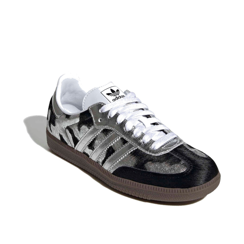 adidas Samba OG Black Silver Metallic Women's Sneakers KJ2313