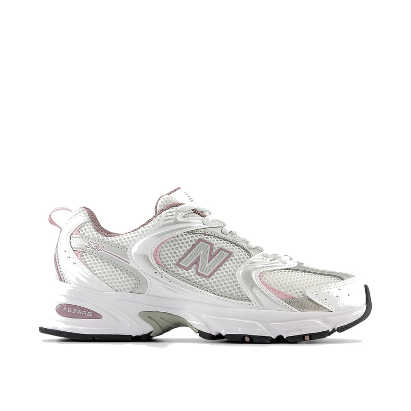 New Balance 530 White Silver Ice Wine MR530SGC Men's Sneakers