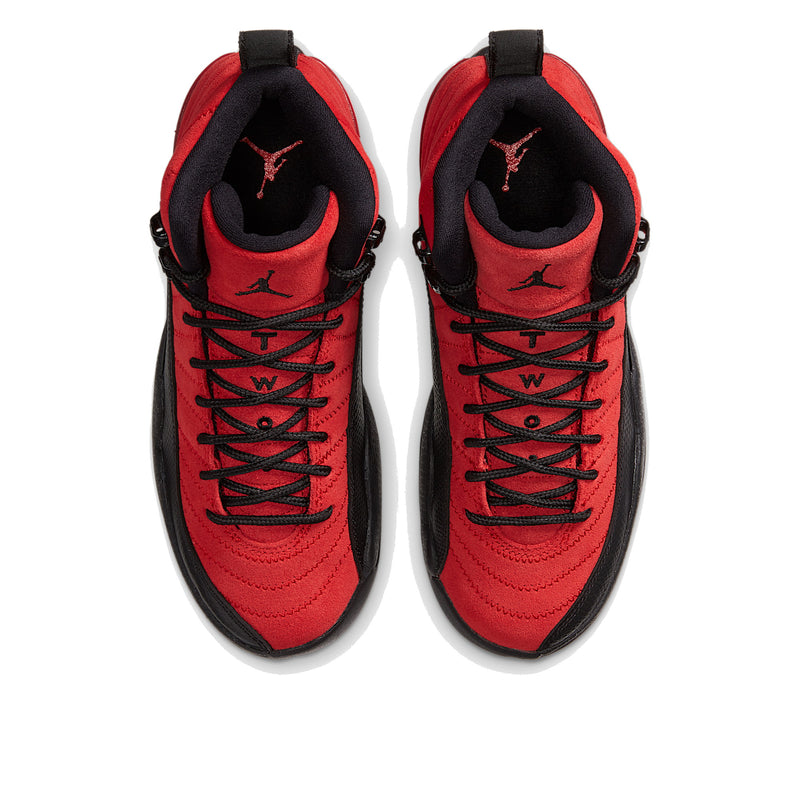 Jordan 12 Retro Reverse Flu Game Big Kids' GS Sneakers 153265-602