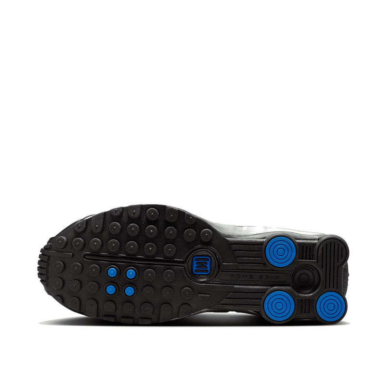 Nike Shox R4 Metallic Silver Black Racer Blue Sneakers AR3565-006