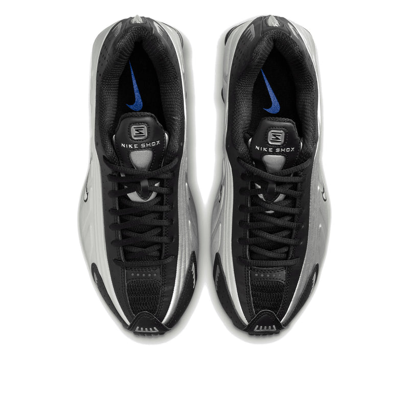 Nike Shox R4 Metallic Silver Black Racer Blue Sneakers AR3565-006