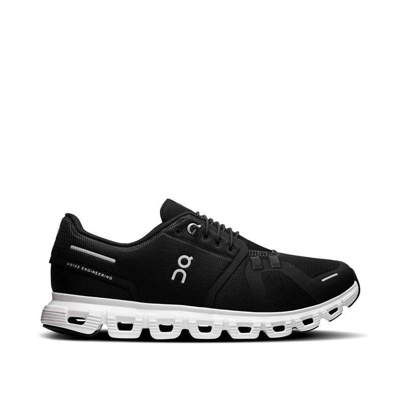 On Cloud 6 Black White Women's Running Shoes 3WF10060299