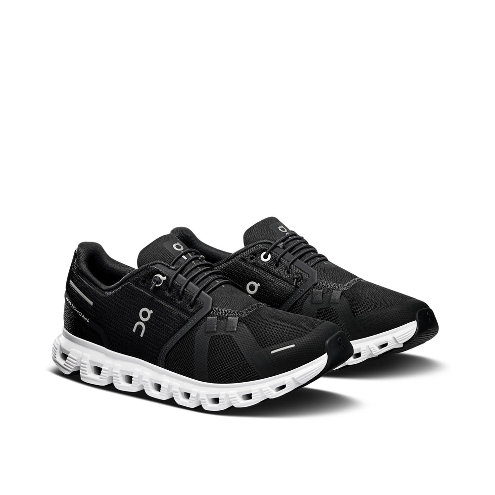 On Cloud 6 Black White Women's Running Shoes 3WF10060299