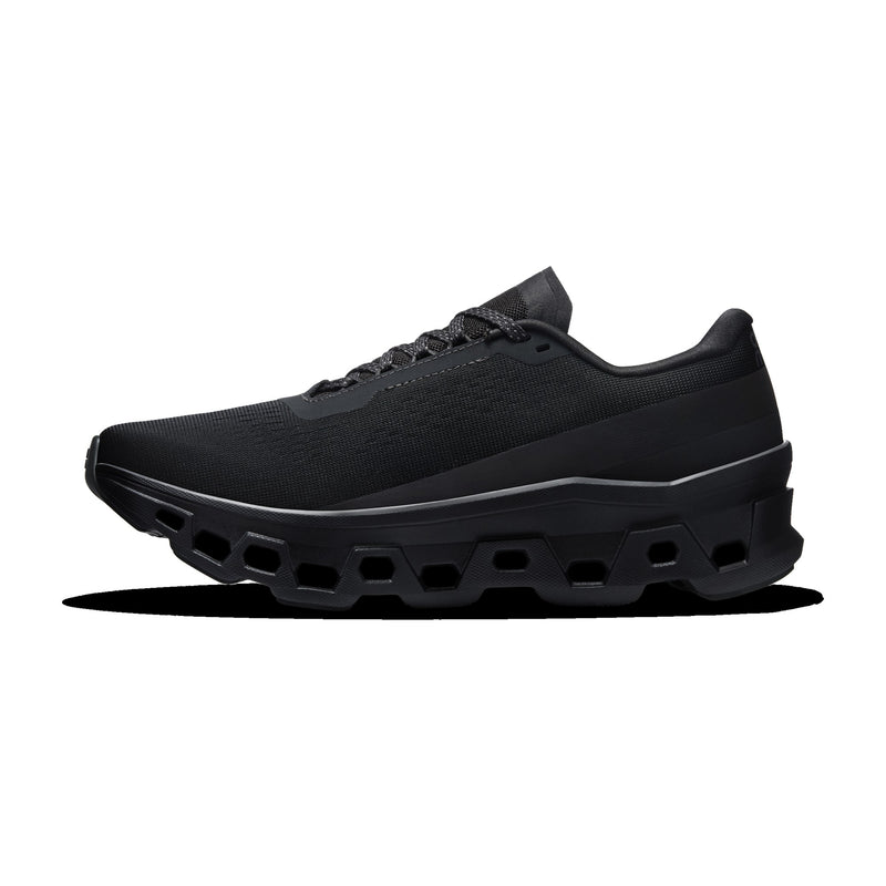On Cloudmonster 1 Black/Black Women's Running Shoes 3WF30481043