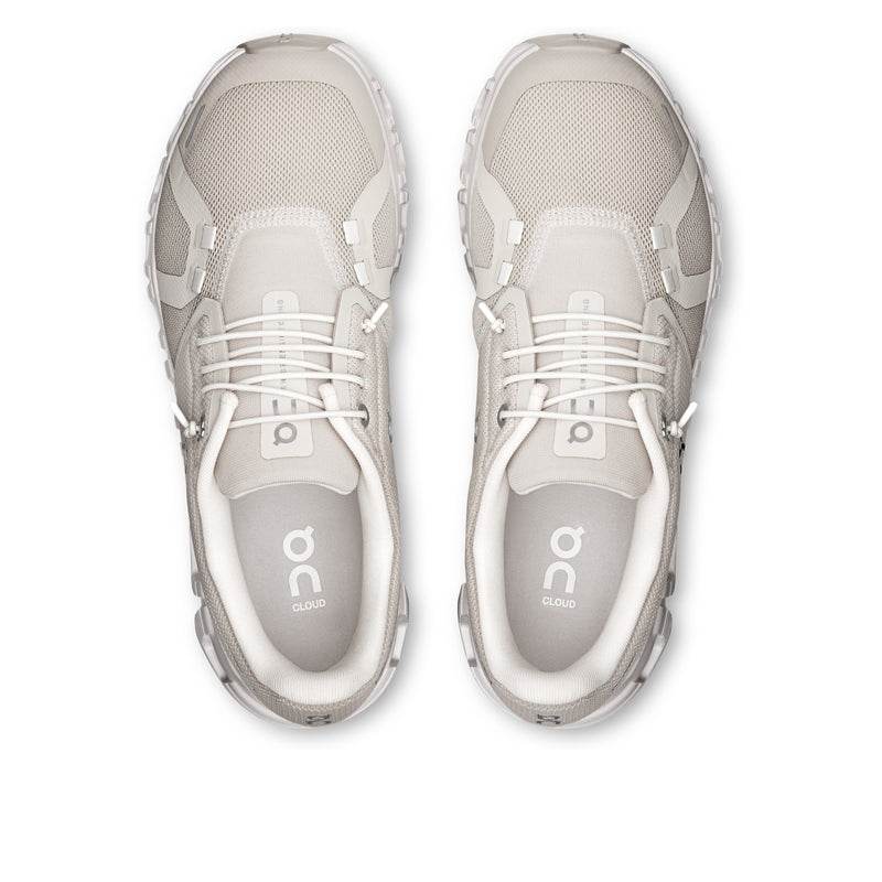 On Cloud 6 Pearl White Wide Women's Running Shoes 3WG10360755