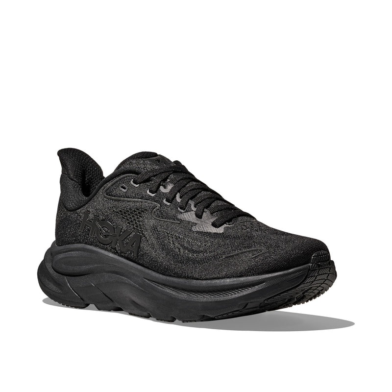 Hoka Clifton 10 All Black Wide Men's Running Shoes 1162032-BBLC