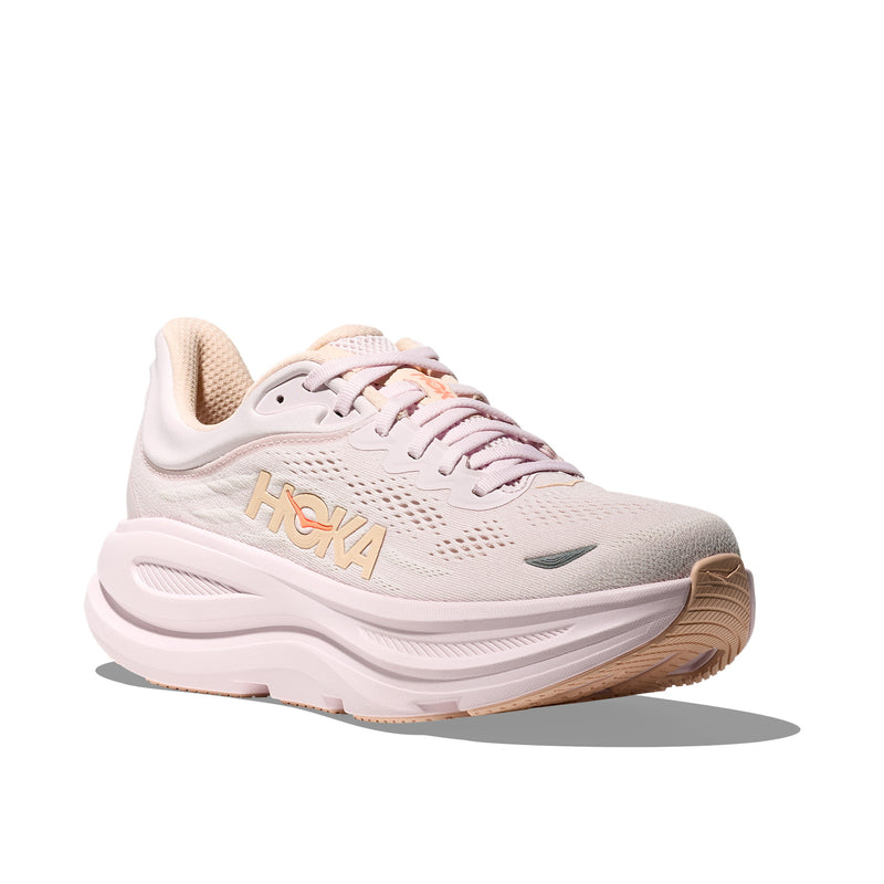Hoka Bondi 9 Lilac Cream Tangerine Glow Women's Running Shoes 1162012-LRMT