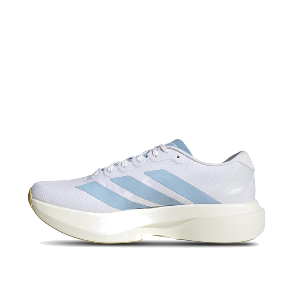 adidas Adizero Evo SL White Clear Blue Men's Running Shoes JQ4527