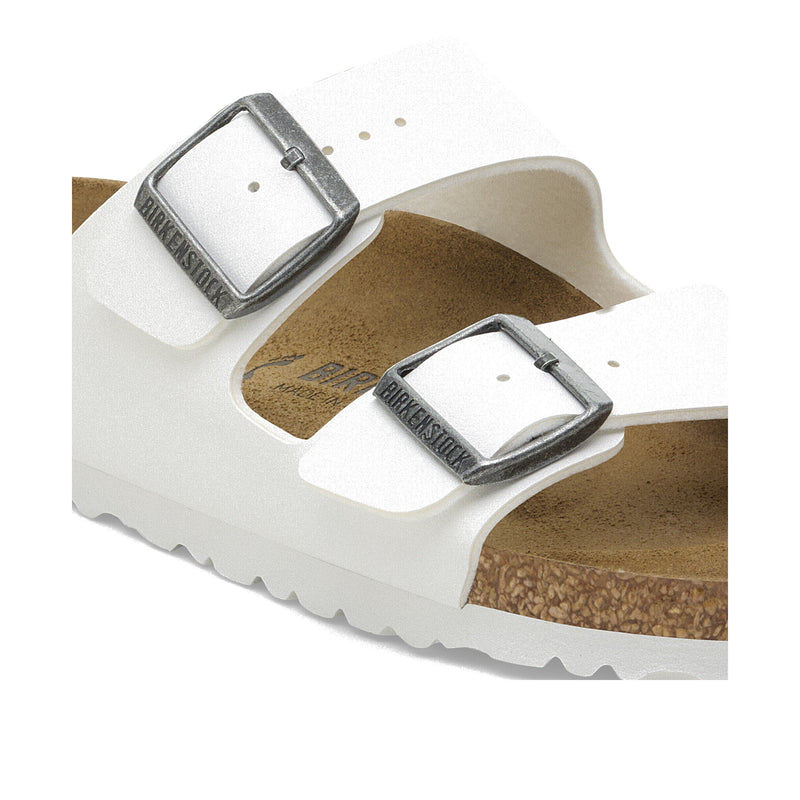 Birkenstock Arizona Birko-Flor White Standard Width Women's Sandals 552681