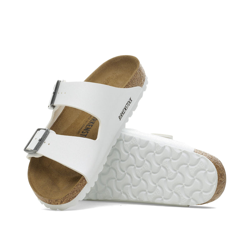 Birkenstock Arizona Birko-Flor White Standard Width Women's Sandals 552681