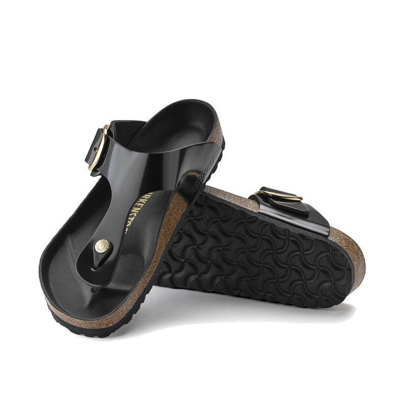 Birkenstock Gizeh Big Buckle High Shine Black - (Unisex & Standard Width) 1021467