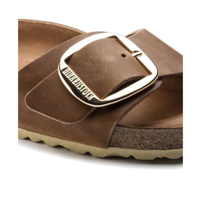 Birkenstock Madrid Big Buickle Oiled Leather Cognac 1006525