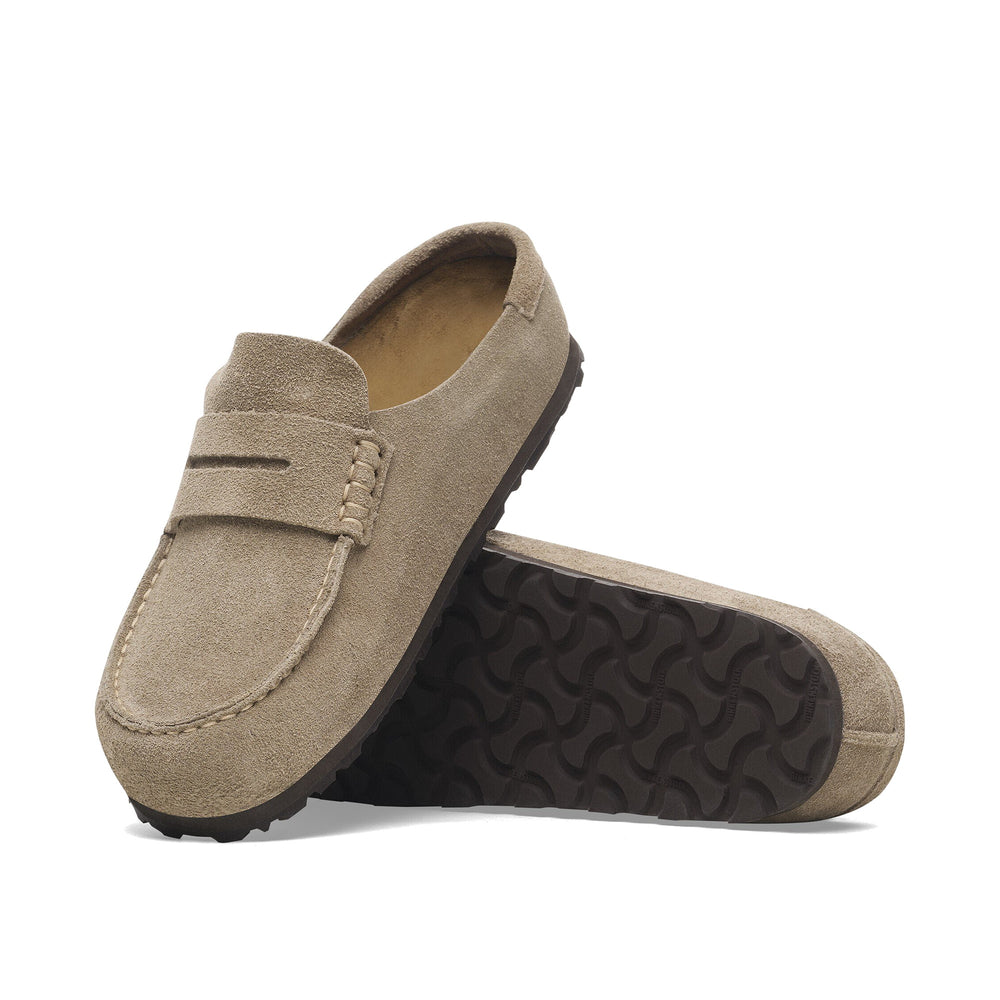 Birkenstock Naples Wrapped Suede Leather Taupe 1029710