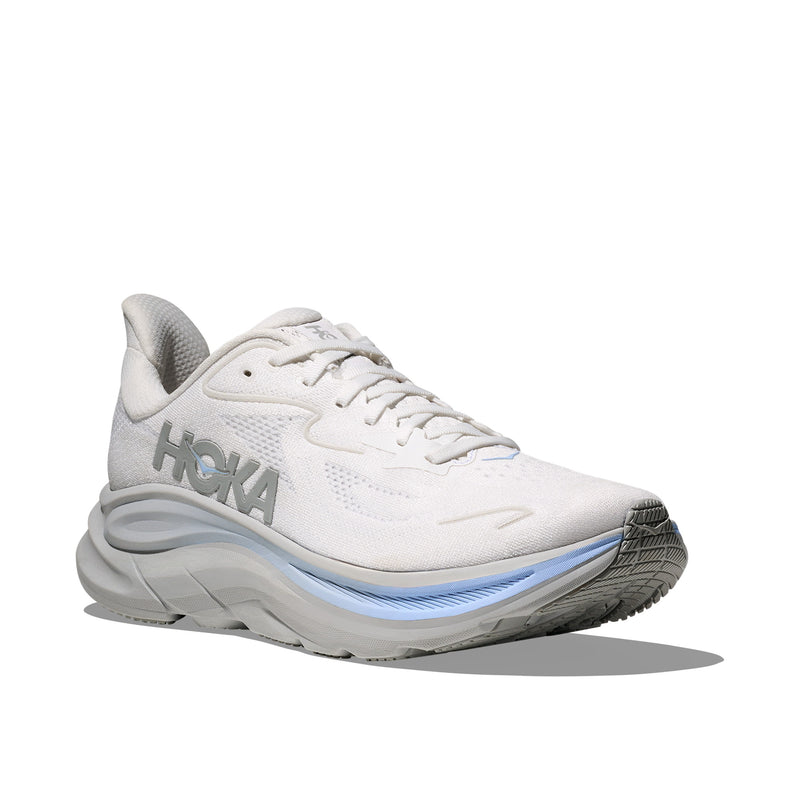 Hoka Clifton 10 White Glacier Blue Men's Running Shoes 1162030-WTGL
