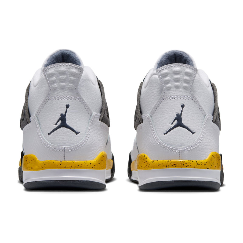 Jordan 4 Retro Rare Air Tour Yellow Little Kids' PS Sneakers BQ7669-102