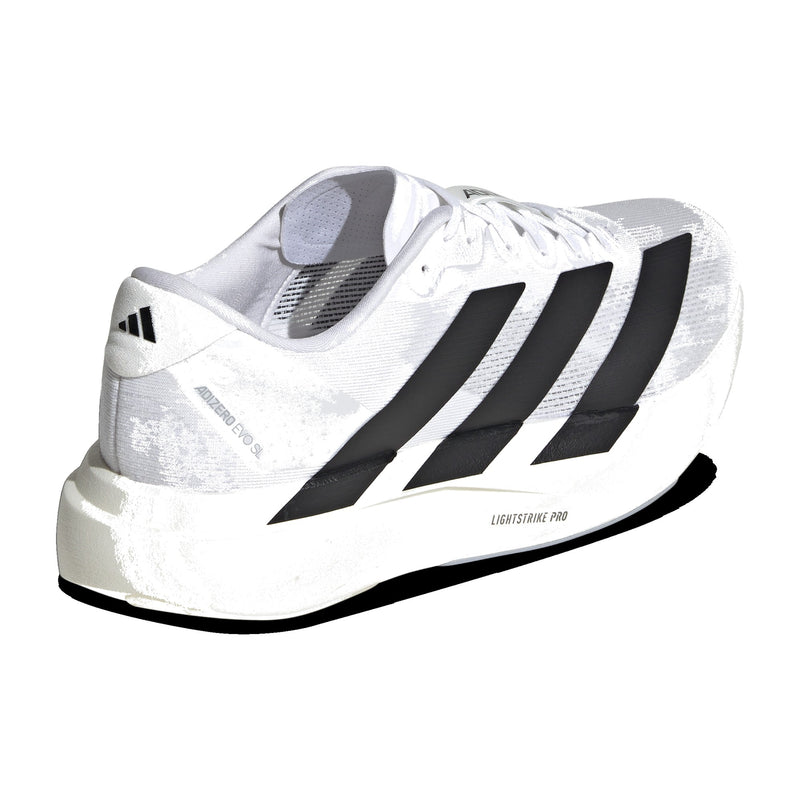 adidas Adizero Evo SL White Black Men's Running Shoes JH6206