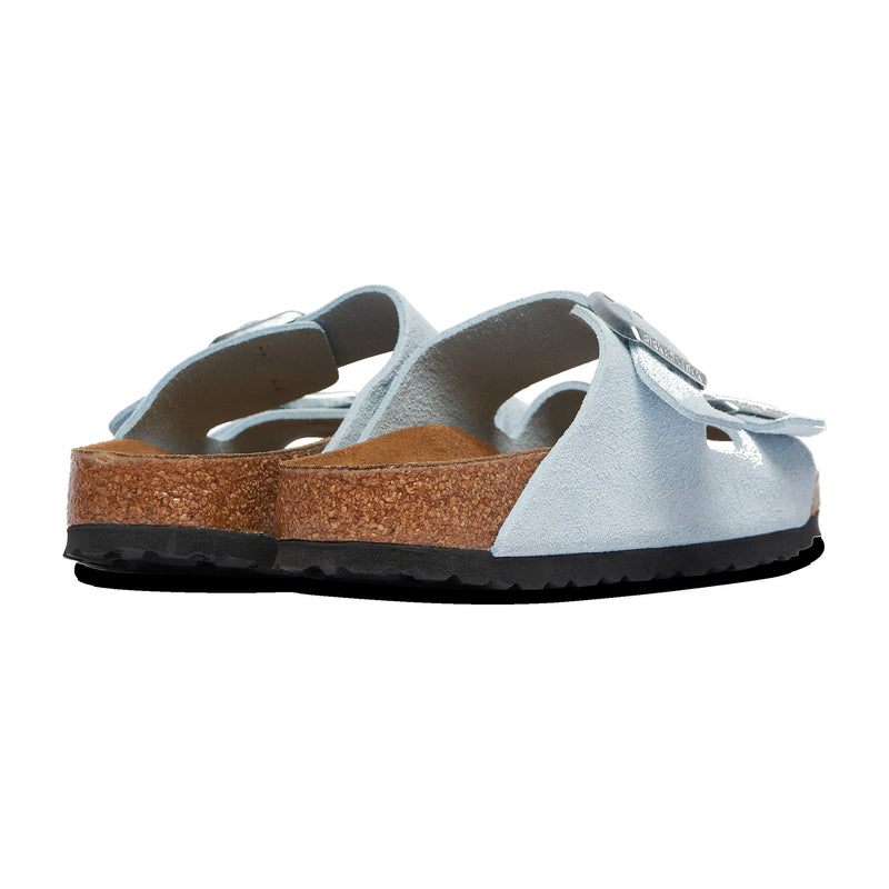 Birkenstock Arizona Suede Leather Baby Blue Narrow Width Women's Sandals 1029310