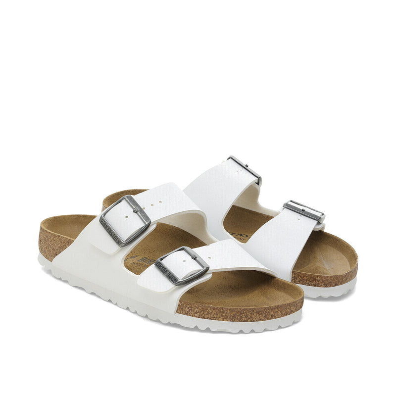Birkenstock Arizona Birko-Flor White Standard Width Women's Sandals 552681