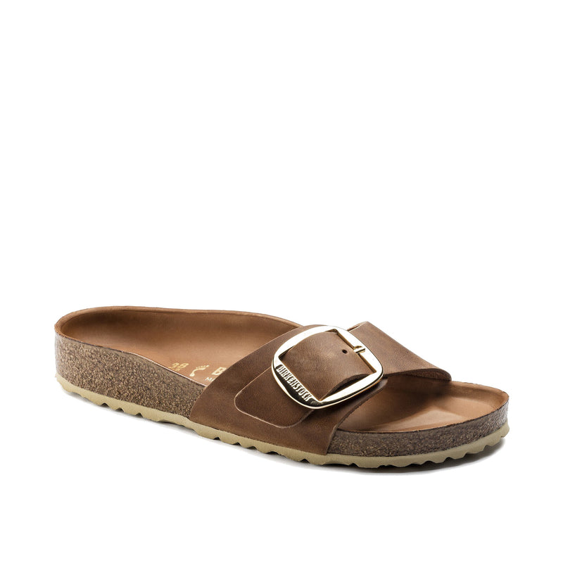 Birkenstock Madrid Big Buickle Oiled Leather Cognac 1006525