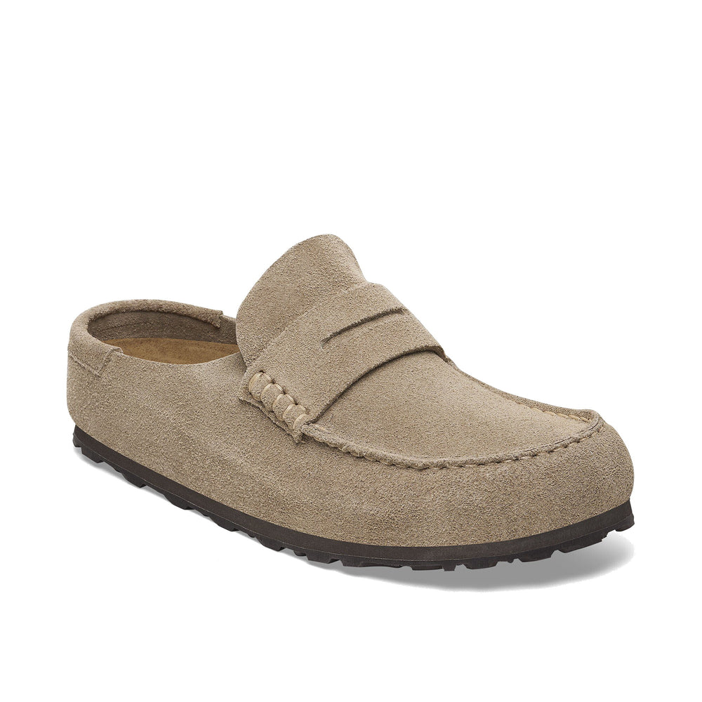 Birkenstock Naples Wrapped Suede Leather Taupe 1029710