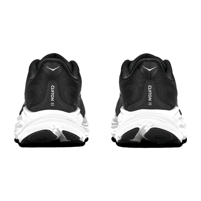 Clifton 11 / Black White Wide (Men's)