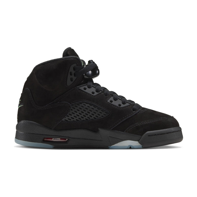 Jordan 5 Retro OG Black/Picante Red/Green Big Kids' GS Sneakers HQ7980-001