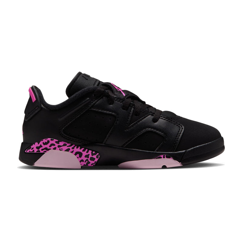 Jordan 6 Retro Low Black/White/Fierce Pink Little Kids' PS Sneakers IQ5506-001
