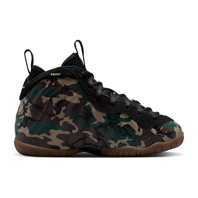 Nike Little Posite Pro Premium Black Camo Little Kids' PS Sneakers IV7553-001