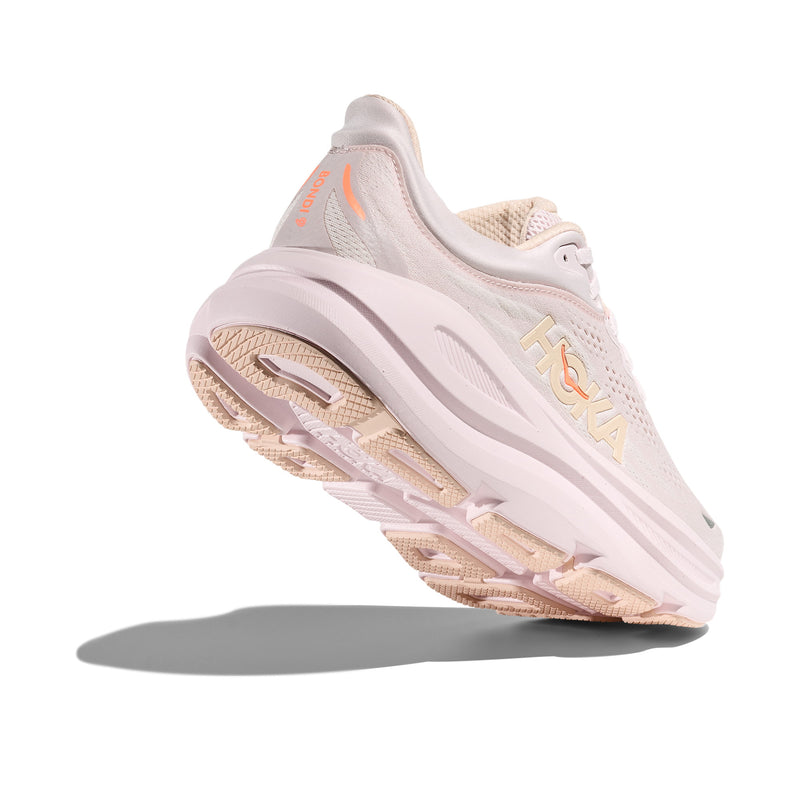 Hoka Bondi 9 Lilac Cream Tangerine Glow Women's Running Shoes 1162012-LRMT
