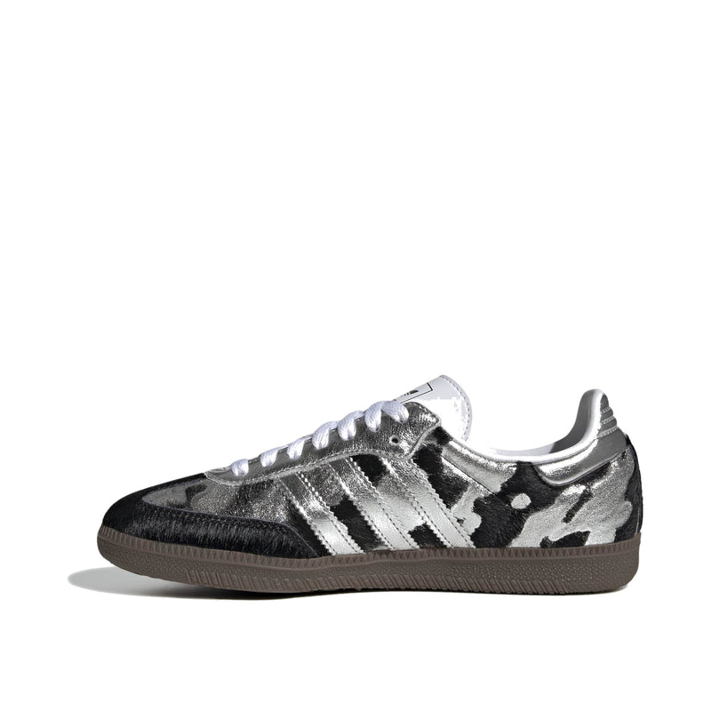 adidas Samba OG Black Silver Metallic Women's Sneakers KJ2313