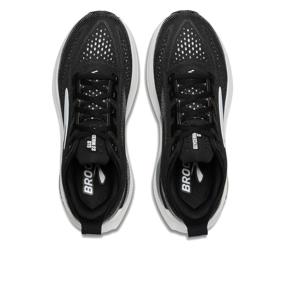 Brooks Glycerin GTS 23 Black Grey White Men's Running Shoes 110503-1D-090