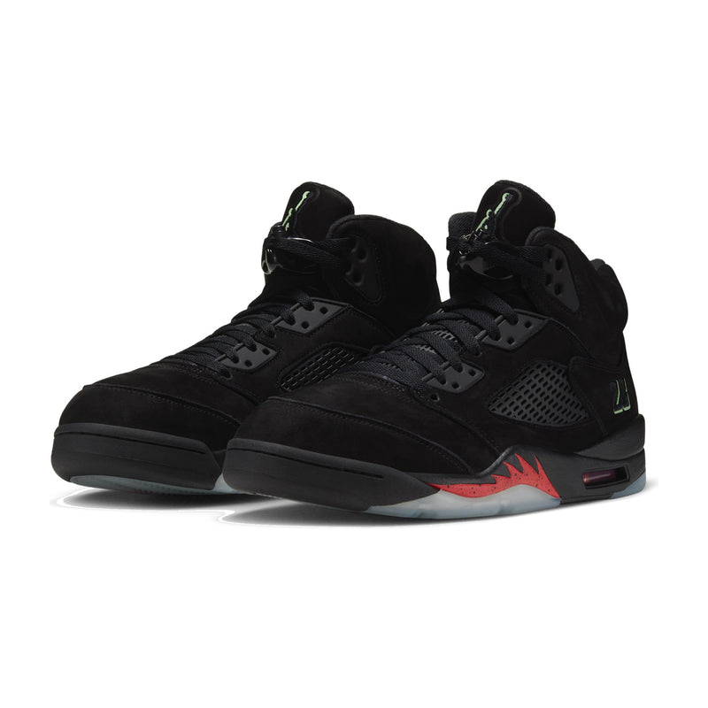 Jordan 5 Retro OG Black/Picante Red/Green Men's Sneakers HQ7978-001