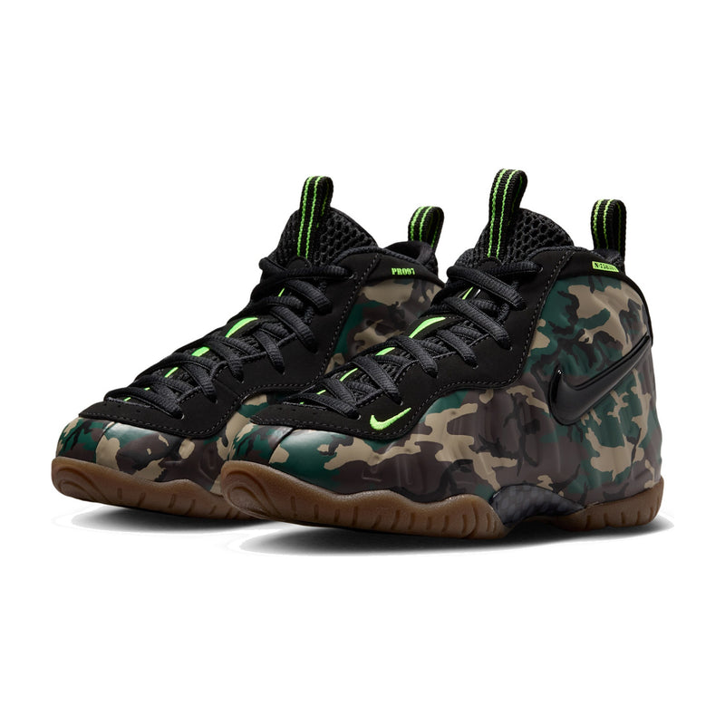 Nike Little Posite Pro Premium Black Camo Little Kids' PS Sneakers IV7553-001
