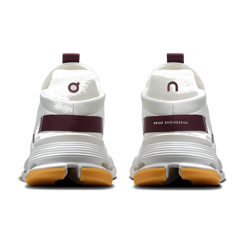 On Cloudnova 2 Ivory/Maroon Women's Sneakers 3WE30224758
