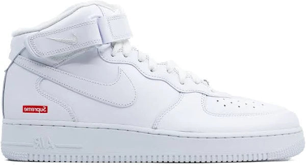 Nike Air Force 1 Mid Supreme White Sneakers FZ8784-100
