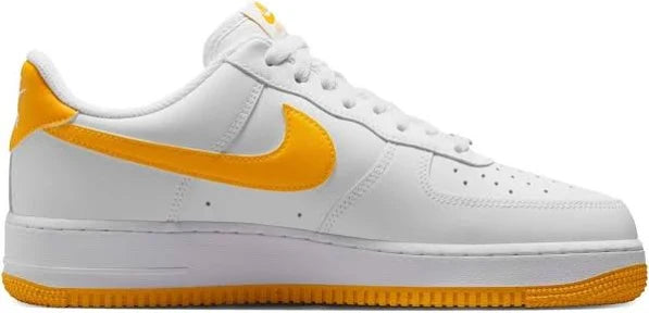 Nike Air Force 1 Low Retro QS White University Gold Sneakers FD039-100